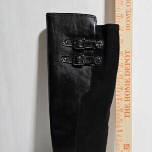 TAHARI KALLEN Black Leather Riding Boots – Size 8.5M – NEW